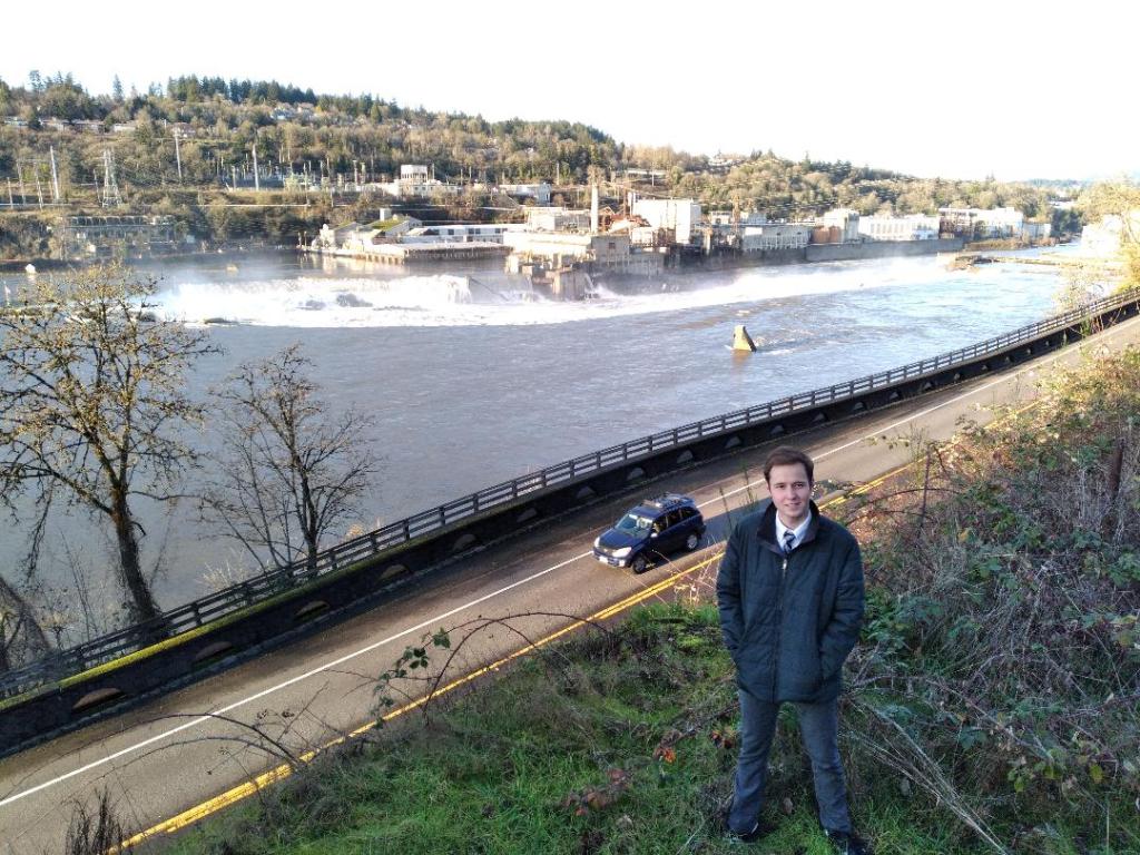 Elder Murdoch in front of a waterway